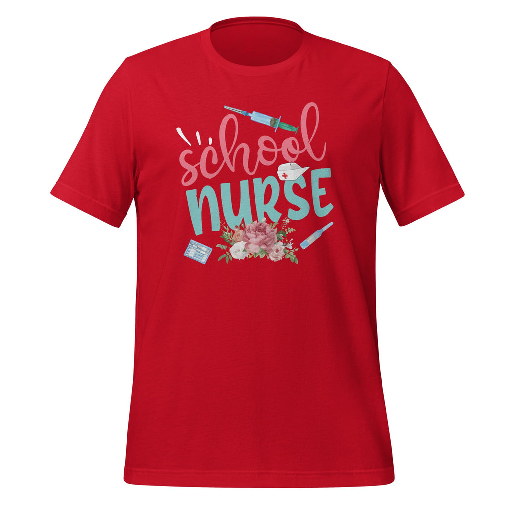 Funny School Nurse Stethoscope Injection Flowers Unisex product image 4