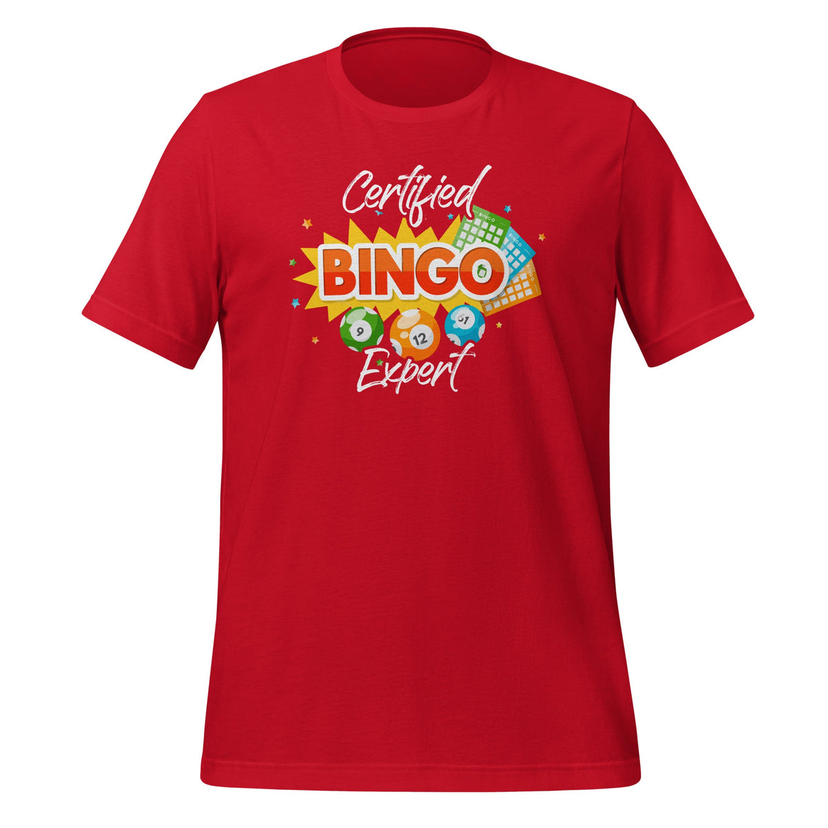 Certified Bingo Expert Funny Gambling Player Unisex T-Shirt product image 4