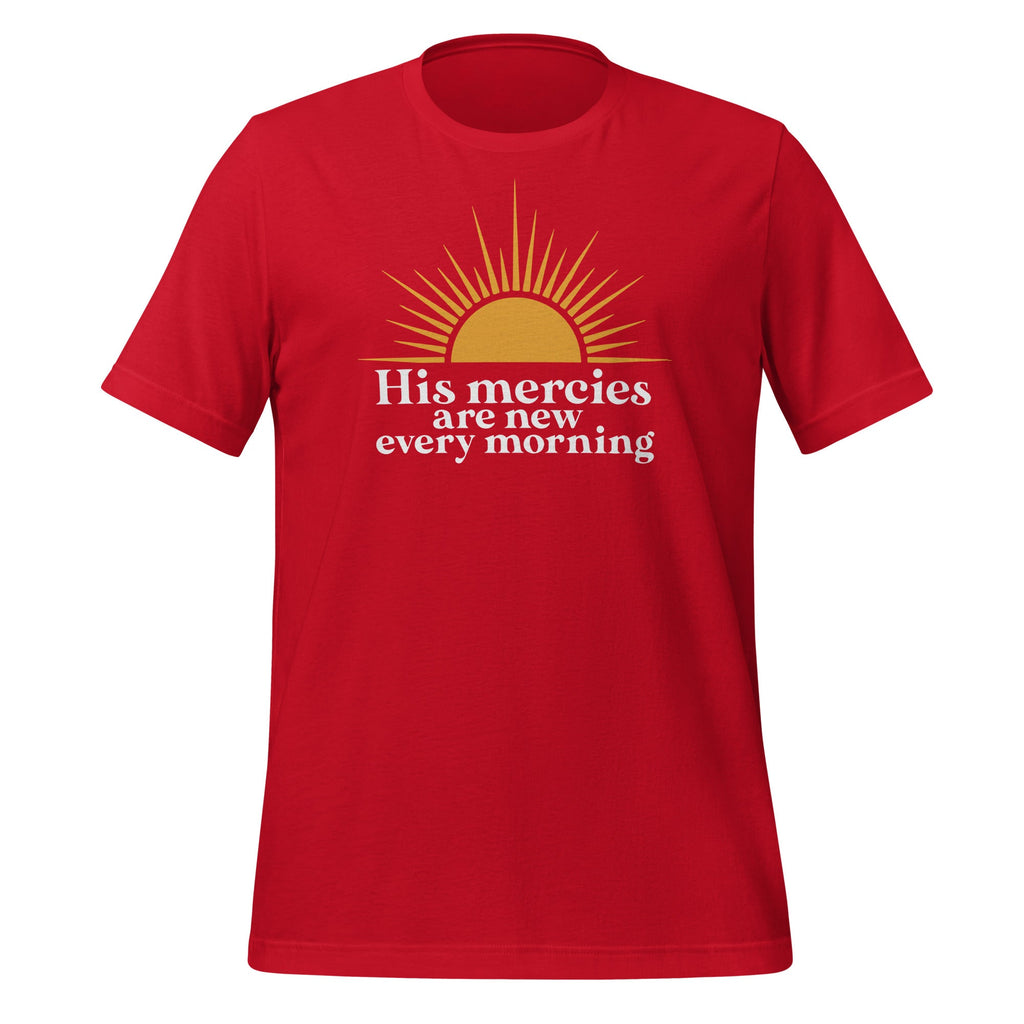 His Mercies Never Fail Christian Bible Verse Unisex T-Shirt product image 4