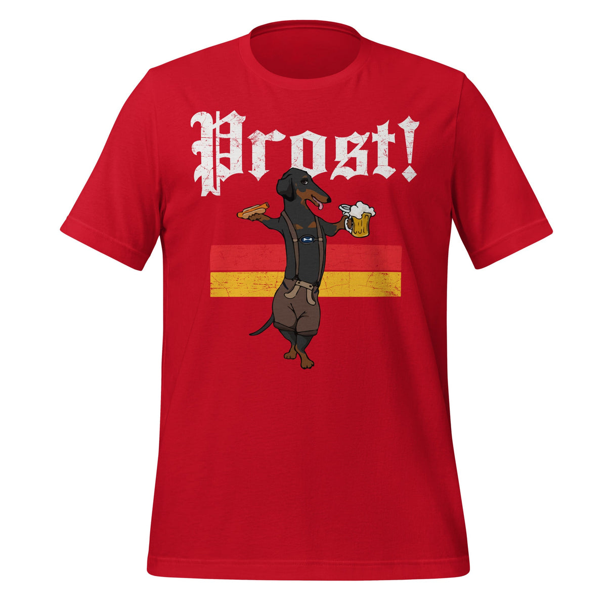 Oktoberfest Wiener Dog Prost German Costume Unisex T-Shirt product image 4