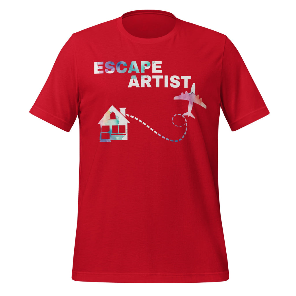 Escape Artist Funny Graphic Art House And Plane Unisex product image 4
