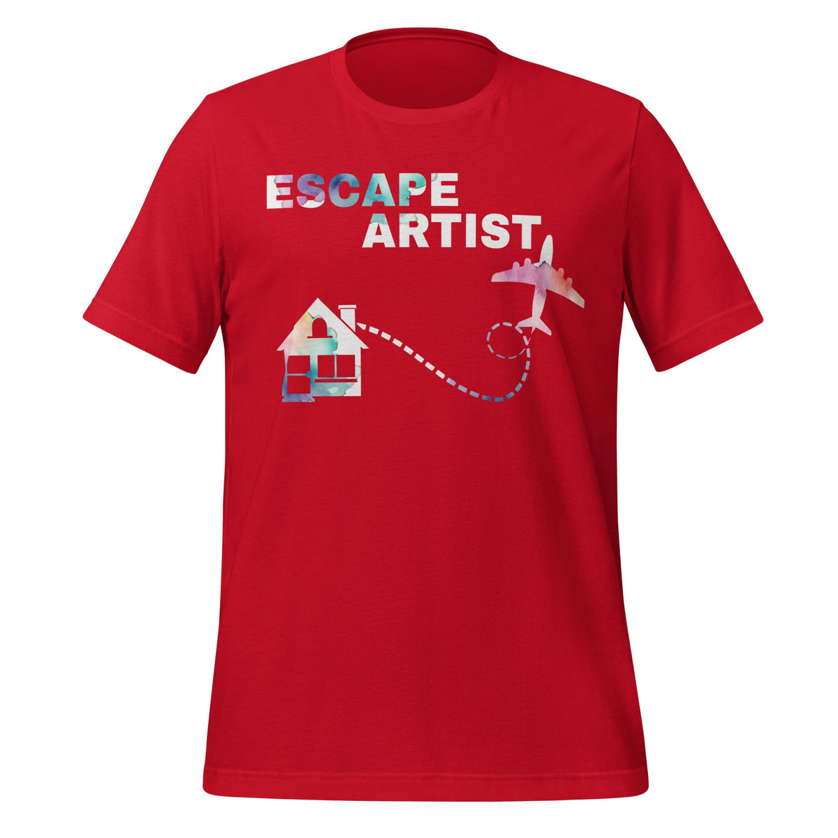 Escape Artist Funny Graphic Art House And Plane Unisex product image 4