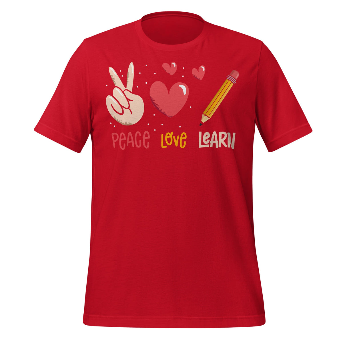 Peace Love Learn Funny Teacher Student 100th Days Of School product image 4