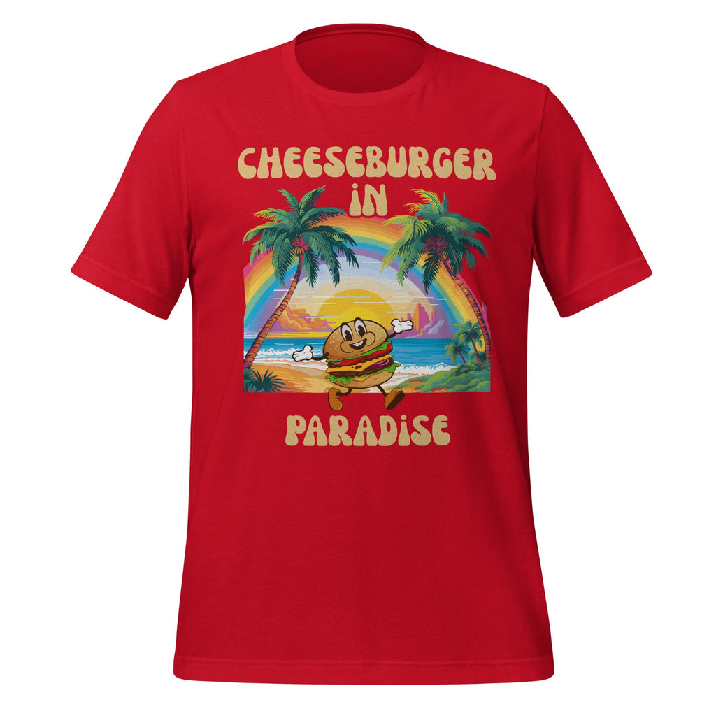 Vintage Funny Cheeseburger Summer Vacation Paradise Unisex product image 4