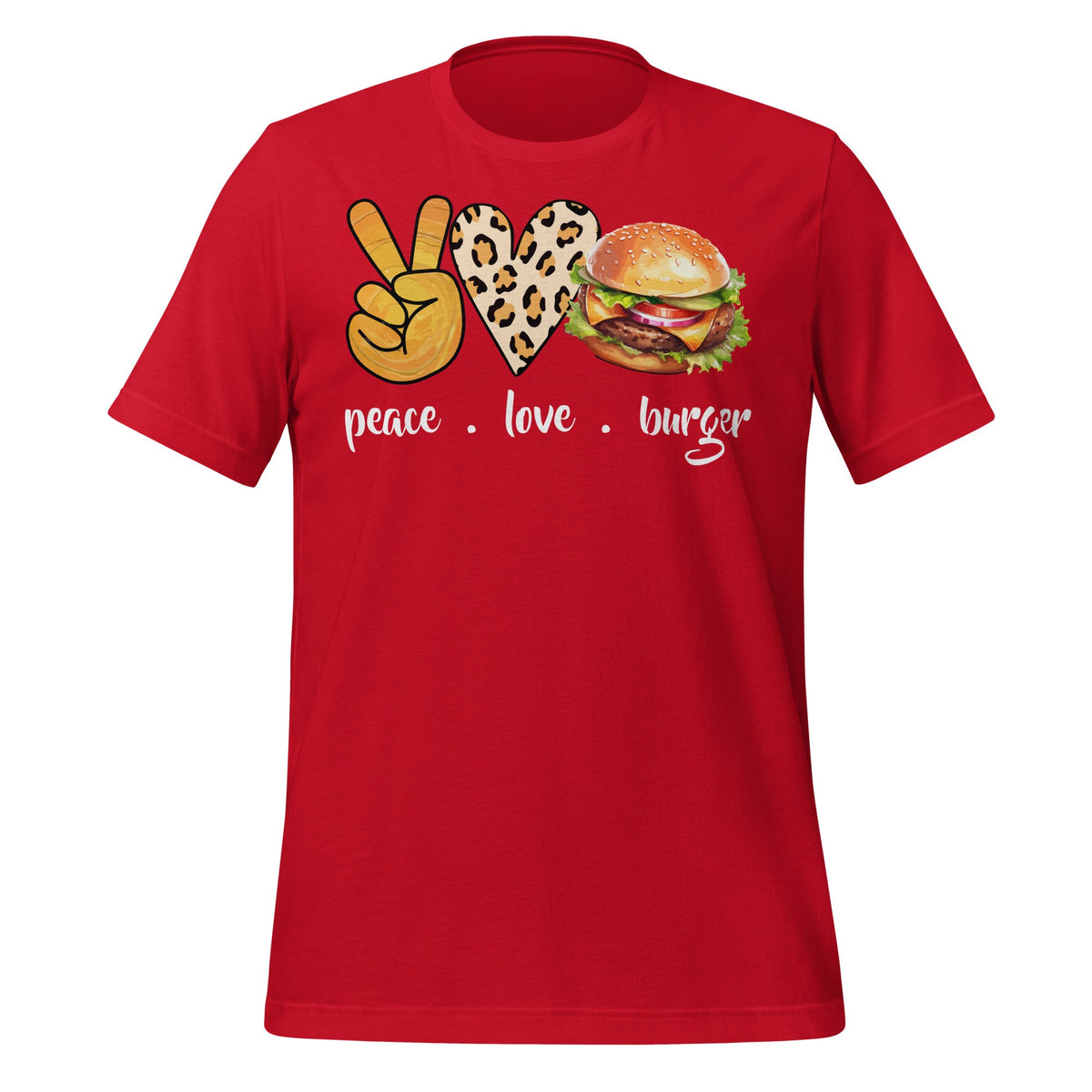 Hamburger Cheeseburger Peace Love Burger Fast Food Unisex product image 4