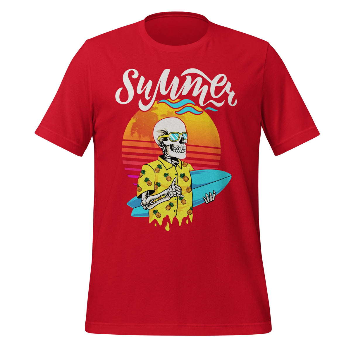 Retro Skeleton With Sunglasses Summer Goth Vacation Skull product image 4