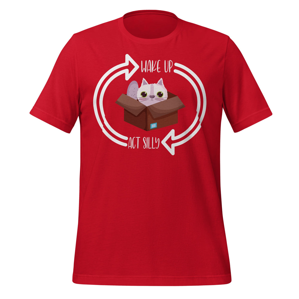 Wake Up Act Silly Cat Funny Animal Kitten Lovers Unisex product image 4