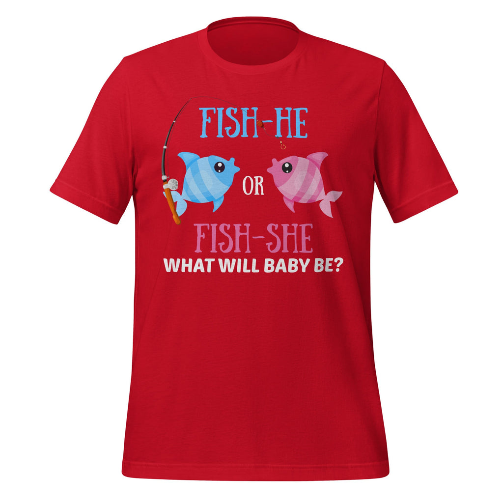 Fish-He or Fish-She Gender Reveal Fishing Fishermen Unisex product image 4