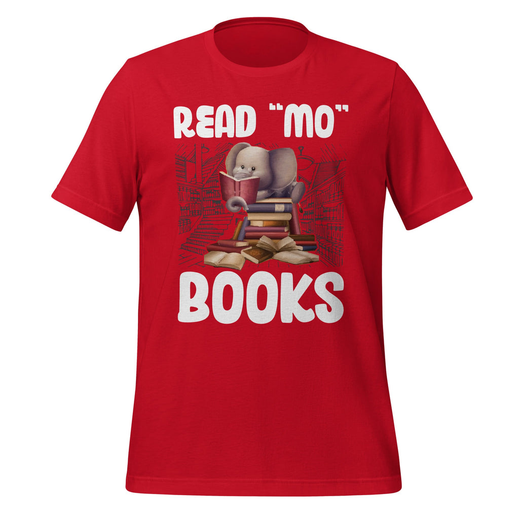 Read Books Elephant - More Reading Lovers Unisex T-Shirt product image 4