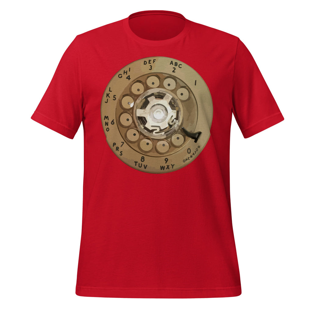Vintage Retro Rotary Dial Phone Graphic Art Unisex T-Shirt product image 4