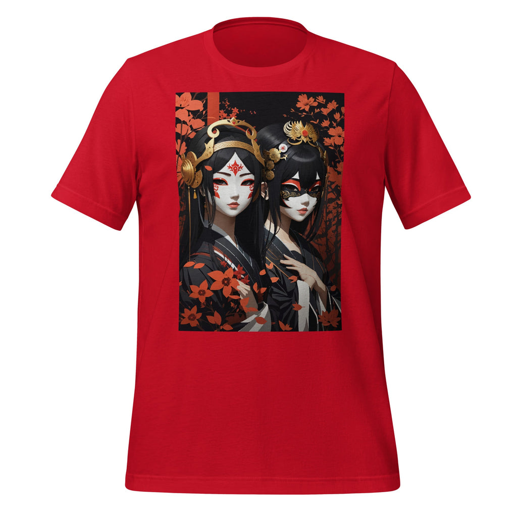 Graphic Featuring Japanese Gothic Girls in Masks Unisex product image 4