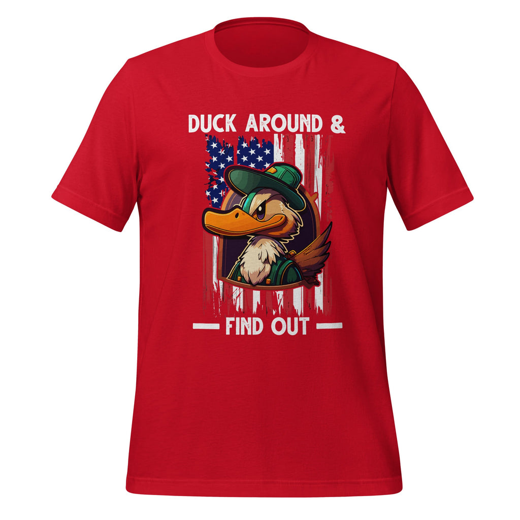 Duck Around And Find Out Animal Sarcastic Unisex T-Shirt product image 4