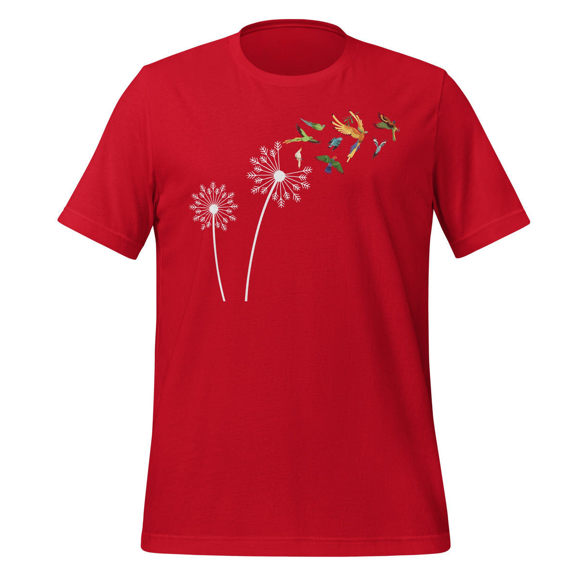 Budgie Dandelion Flower Parakeet Bird Lovers Unisex T-Shirt product image 4