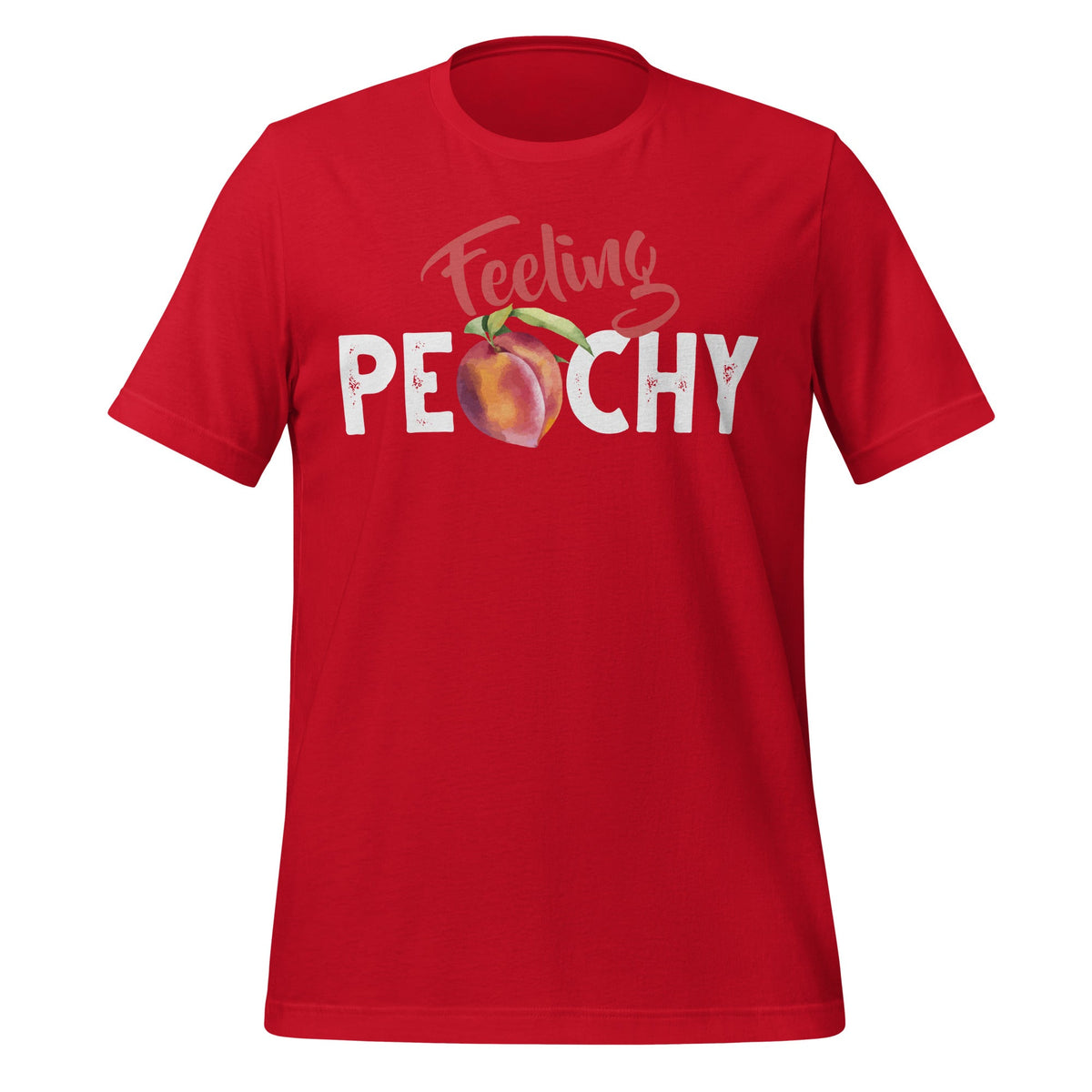 Feeling Peachy Fruit Lover Spring Cool Saying Unisex T-Shirt product image 4
