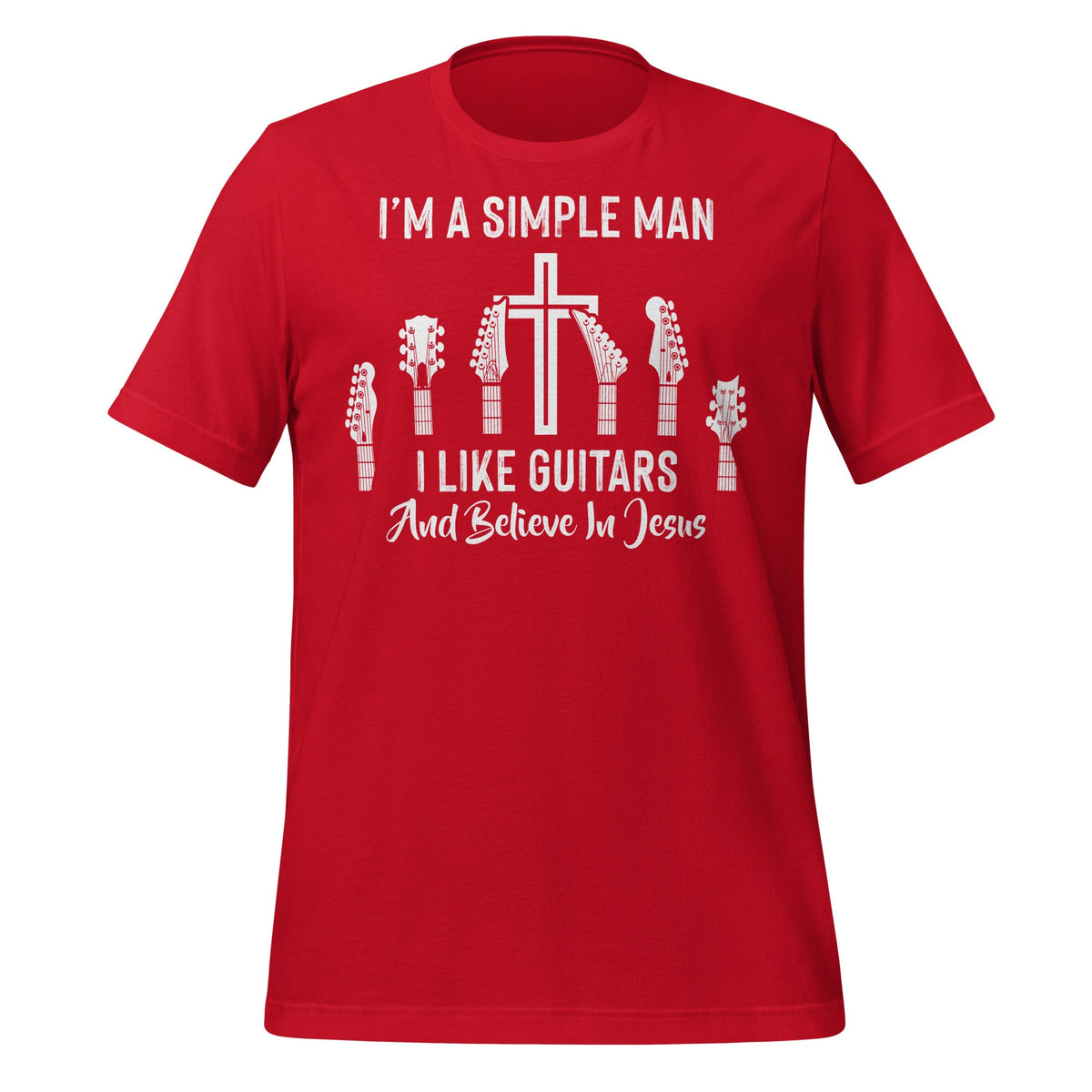 I'm A Simple Man I Like Guitars And Believe In Jesus Unisex product image 4