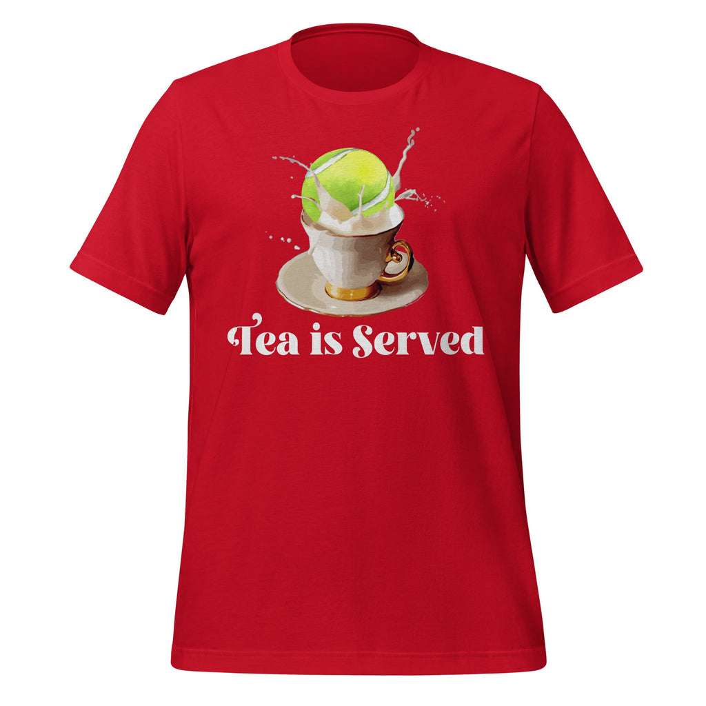 Tennis Tea Is Served Graphic Art Unisex T-Shirt product image 4