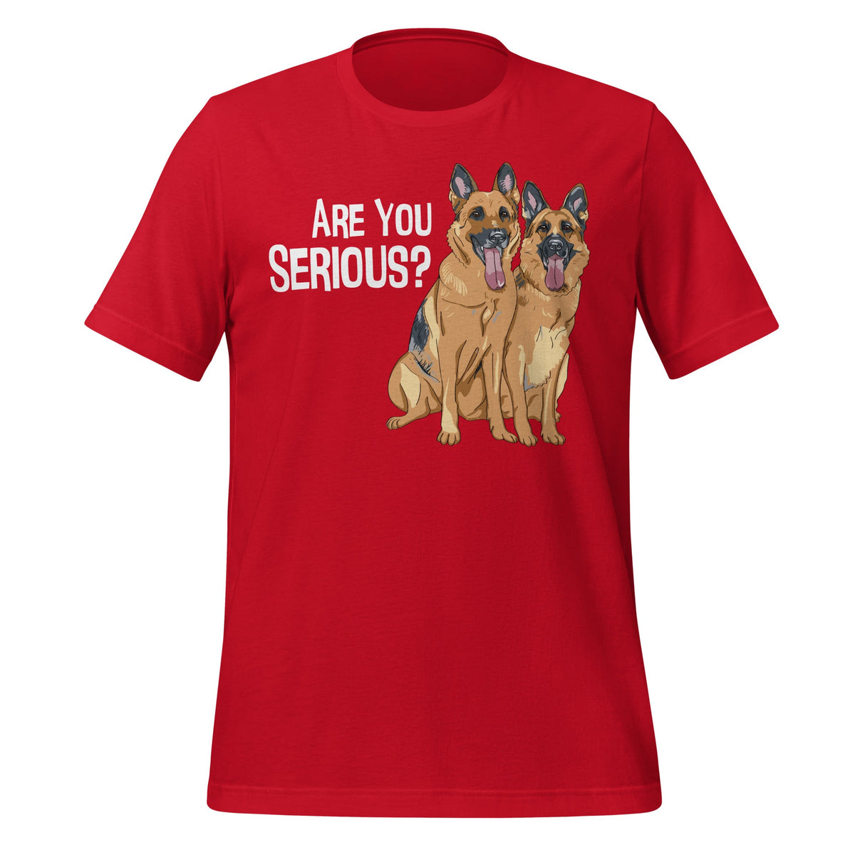 German Shepherd Head Tilt Funny Dog Breed Unisex T-Shirt product image 4