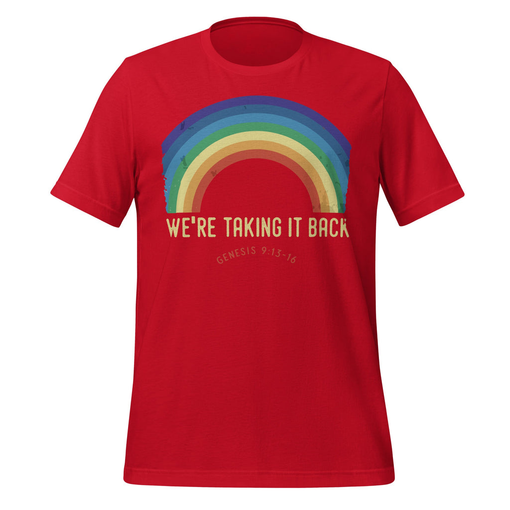 Rainbow We're Taking It Really Back Christian Bible Verse product image 4
