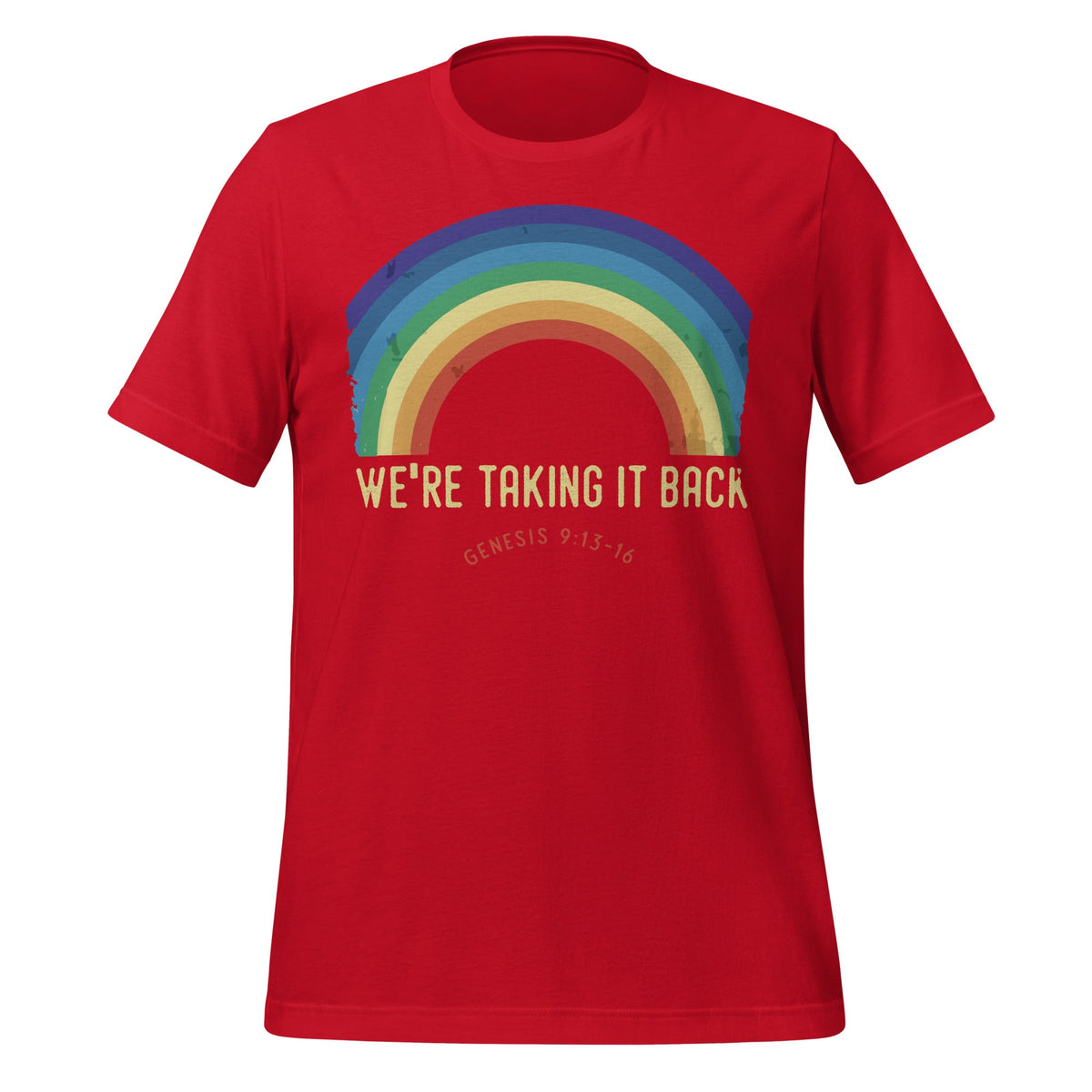 Rainbow We're Taking It Really Back Christian Bible Verse product image 4