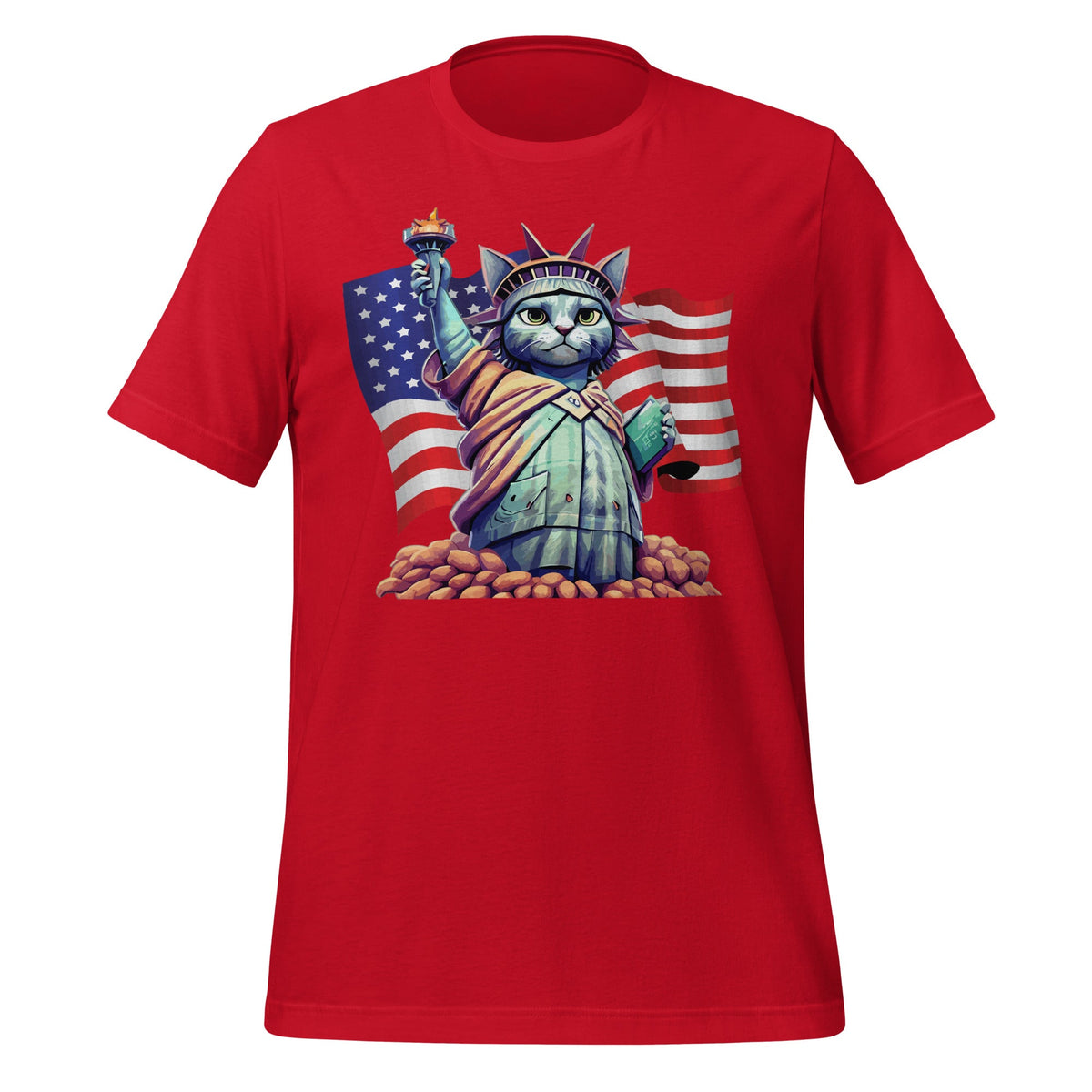 Patriotism Cat Lady Liberty Freedom Independence Unisex product image 4
