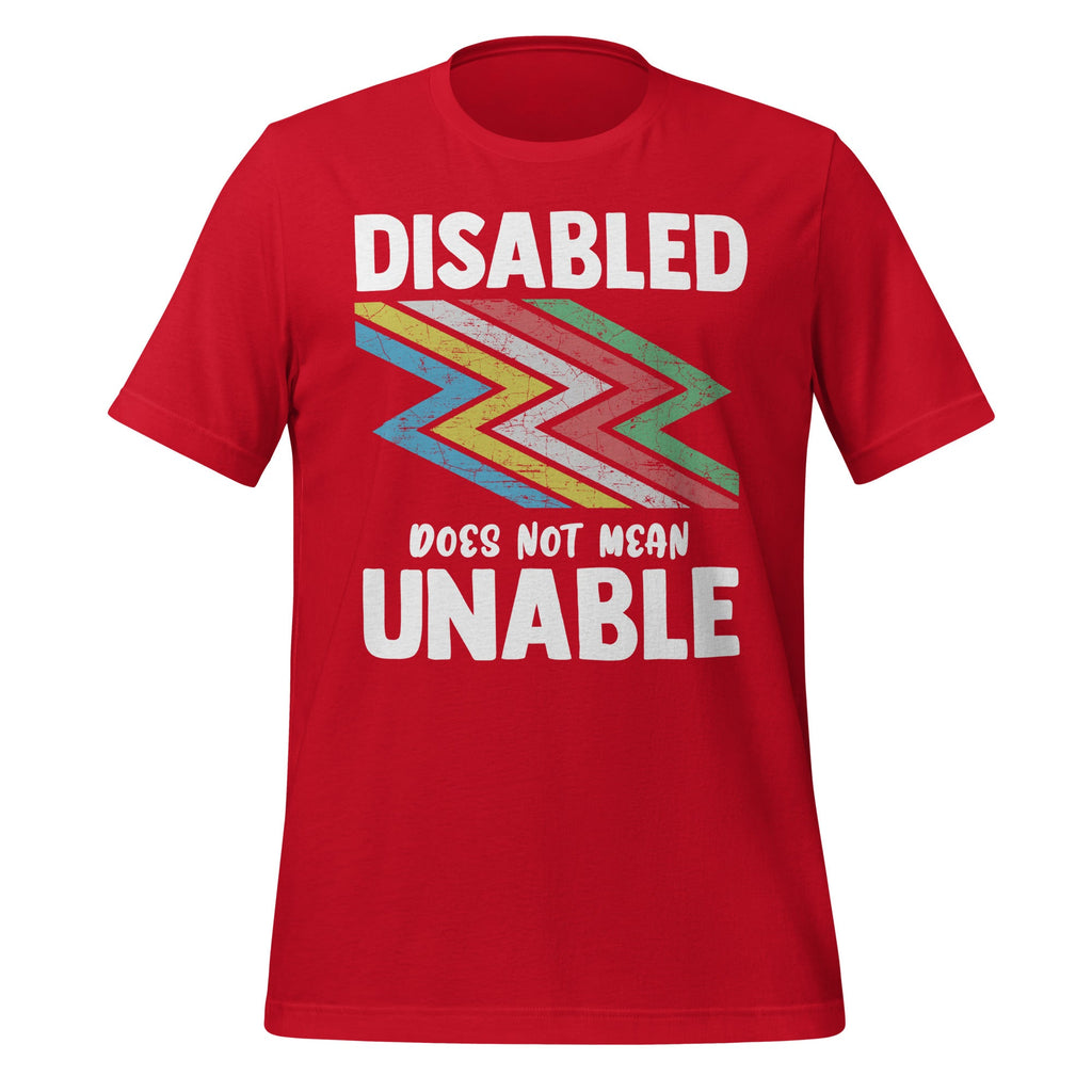 Disability Does Not Equal Unable Pride Month Unisex T-Shirt product image 4