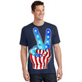 United States of America Peace Flag Stars T-Shirt product image 1