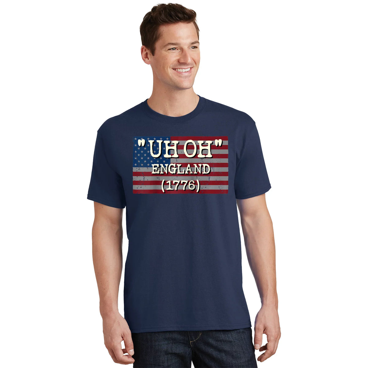Uh Oh England 1776 Patriotic Vintage Style USA 4Th Of July product image 1