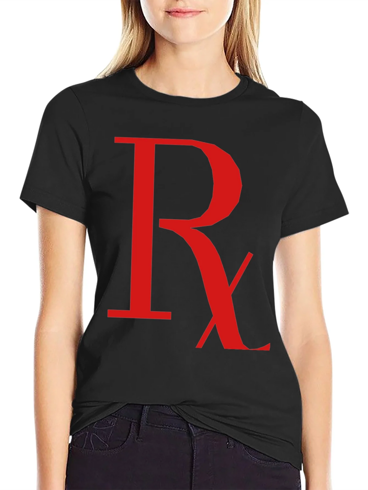 Rx Symbol Graphic T-Shirt - Black product image 2