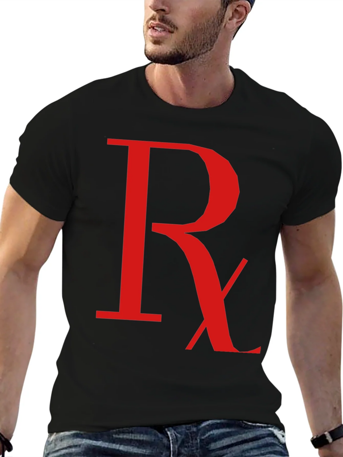 Rx Symbol Graphic T-Shirt - Black product image 6