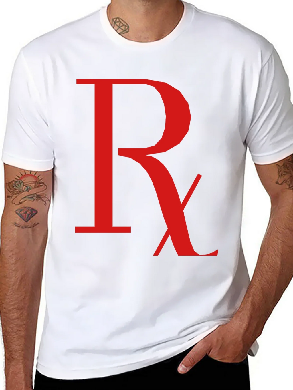 Rx Symbol Graphic T-Shirt - Black product image 7