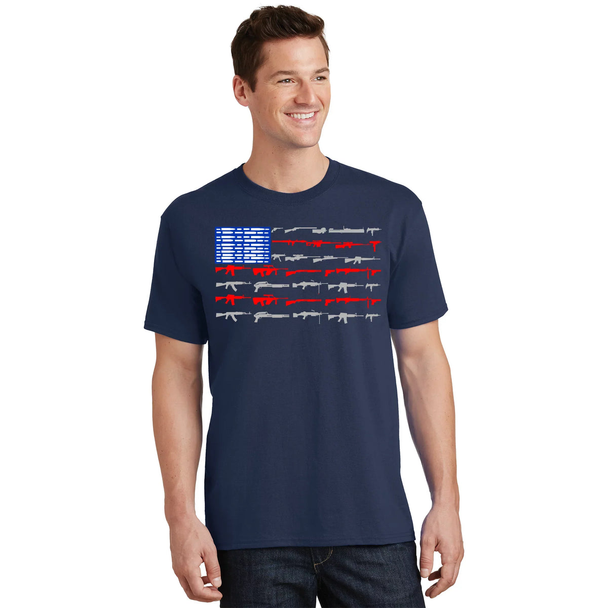 USA Flag: 2nd Amendment Gun Rights T-Shirt product image 1
