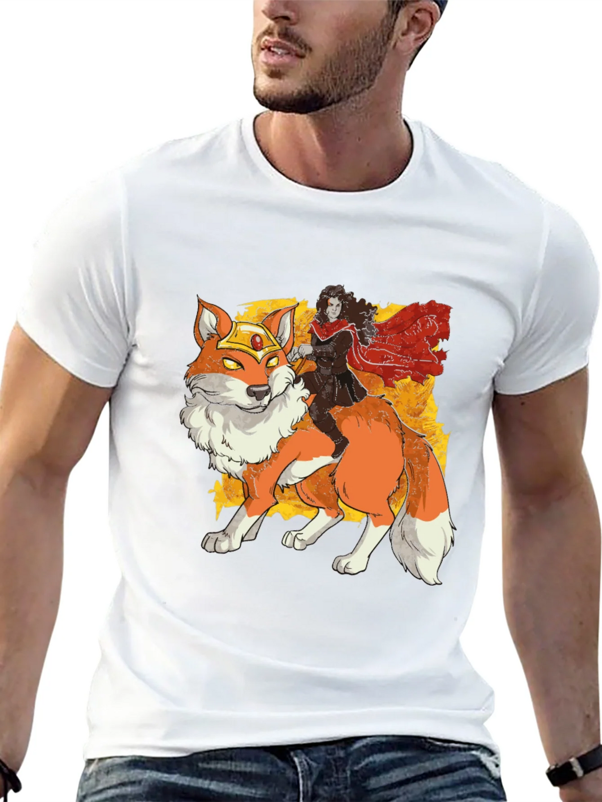 Fox Rider Graphic T-Shirt - Black product image 11