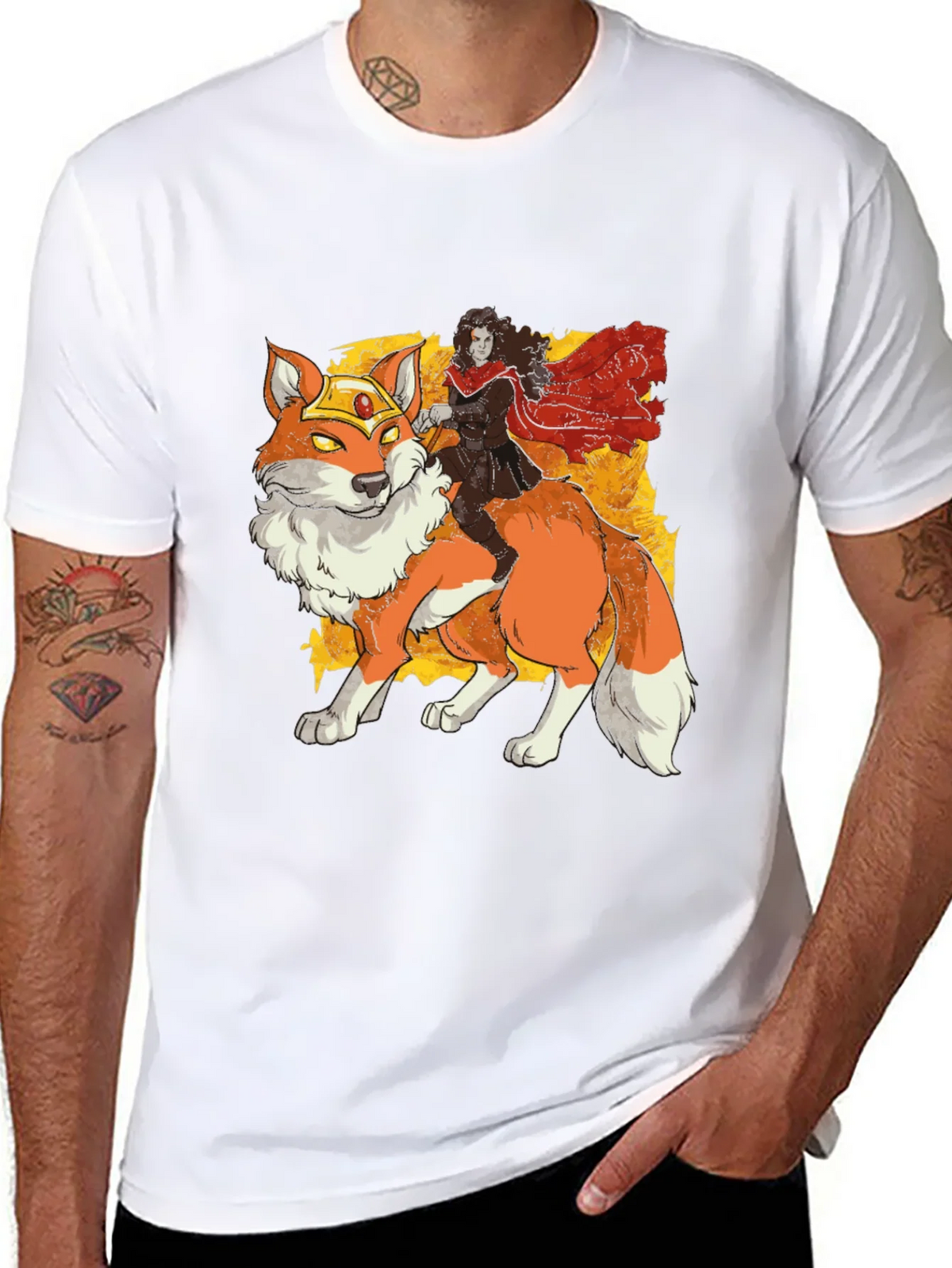 Fox Rider Graphic T-Shirt - Black product image 6