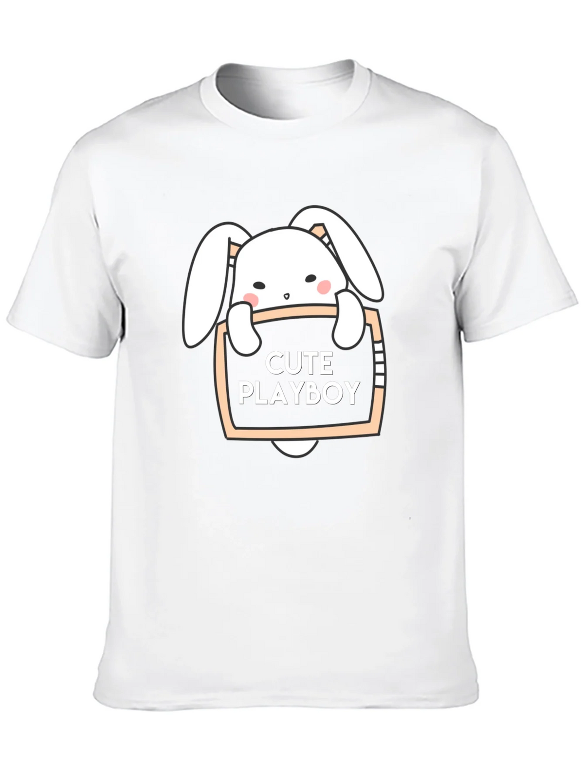 Cute Playboy Bunny Black T-Shirt product image 9