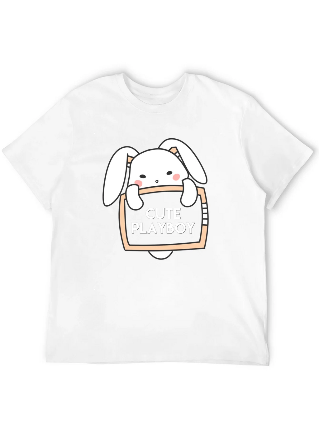 Cute Playboy Bunny Black T-Shirt product image 11