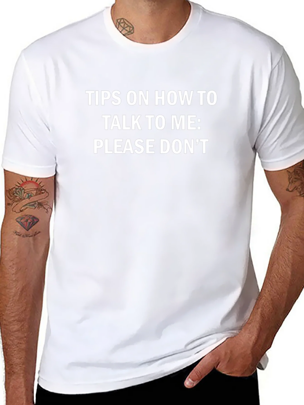 Funny Please Dont Talk To Me Graphic T-Shirt product image 7