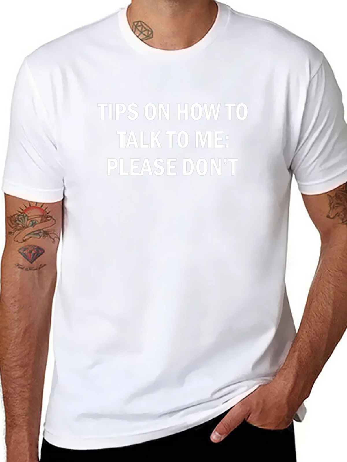 Funny Please Dont Talk To Me Graphic T-Shirt product image 7
