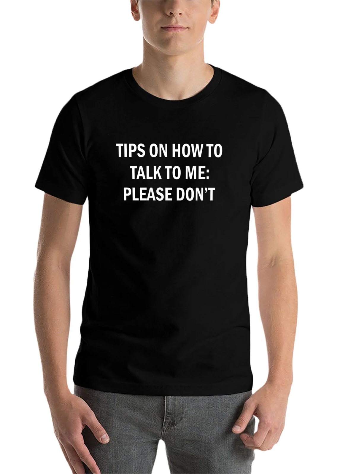 Funny Please Dont Talk To Me Graphic T-Shirt product image 4
