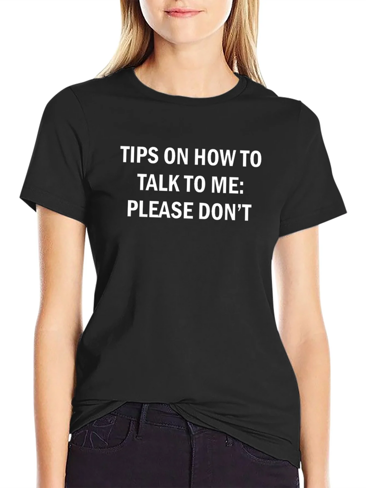 Funny Please Dont Talk To Me Graphic T-Shirt product image 2
