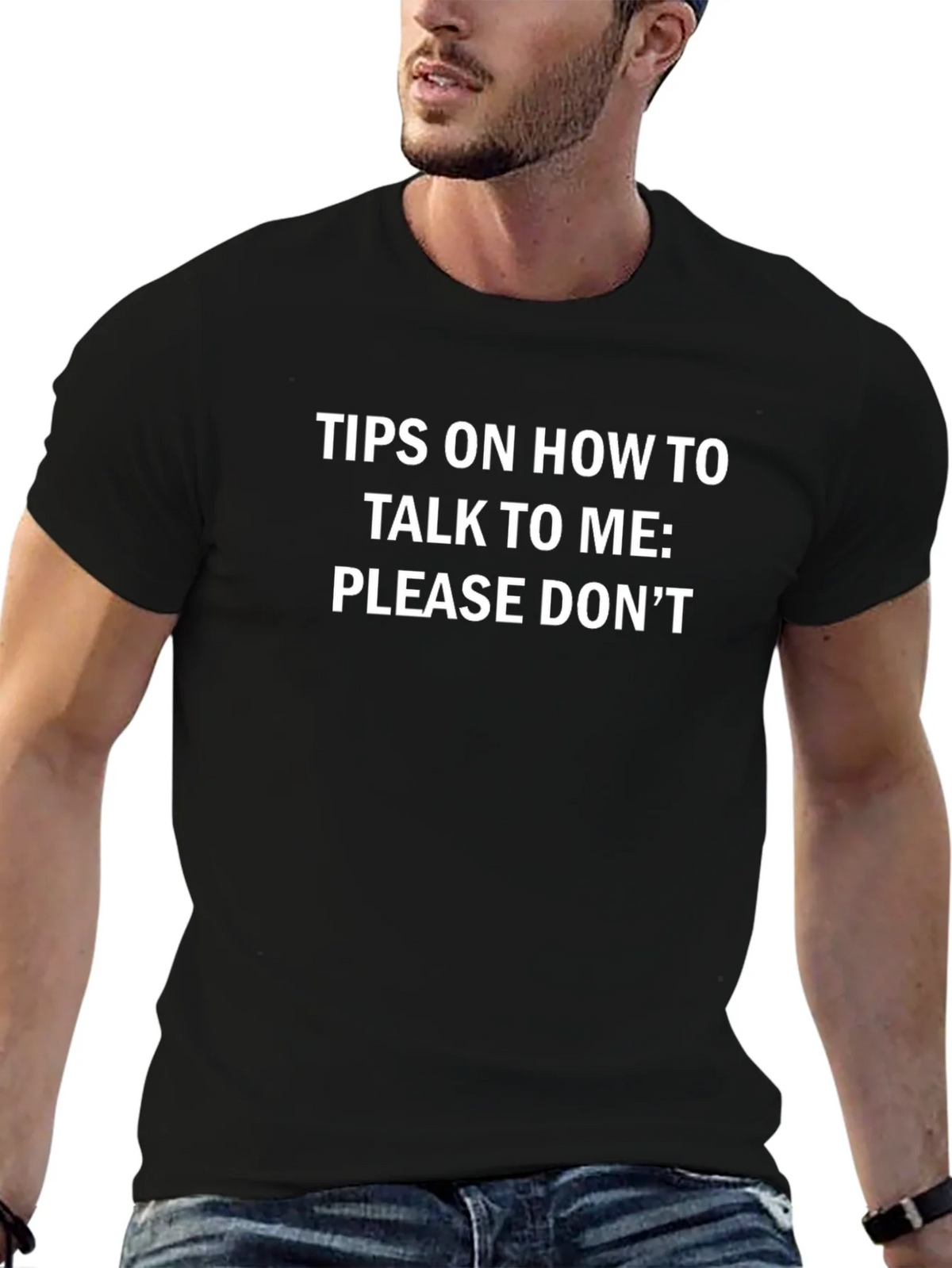Funny Please Dont Talk To Me Graphic T-Shirt product image 6
