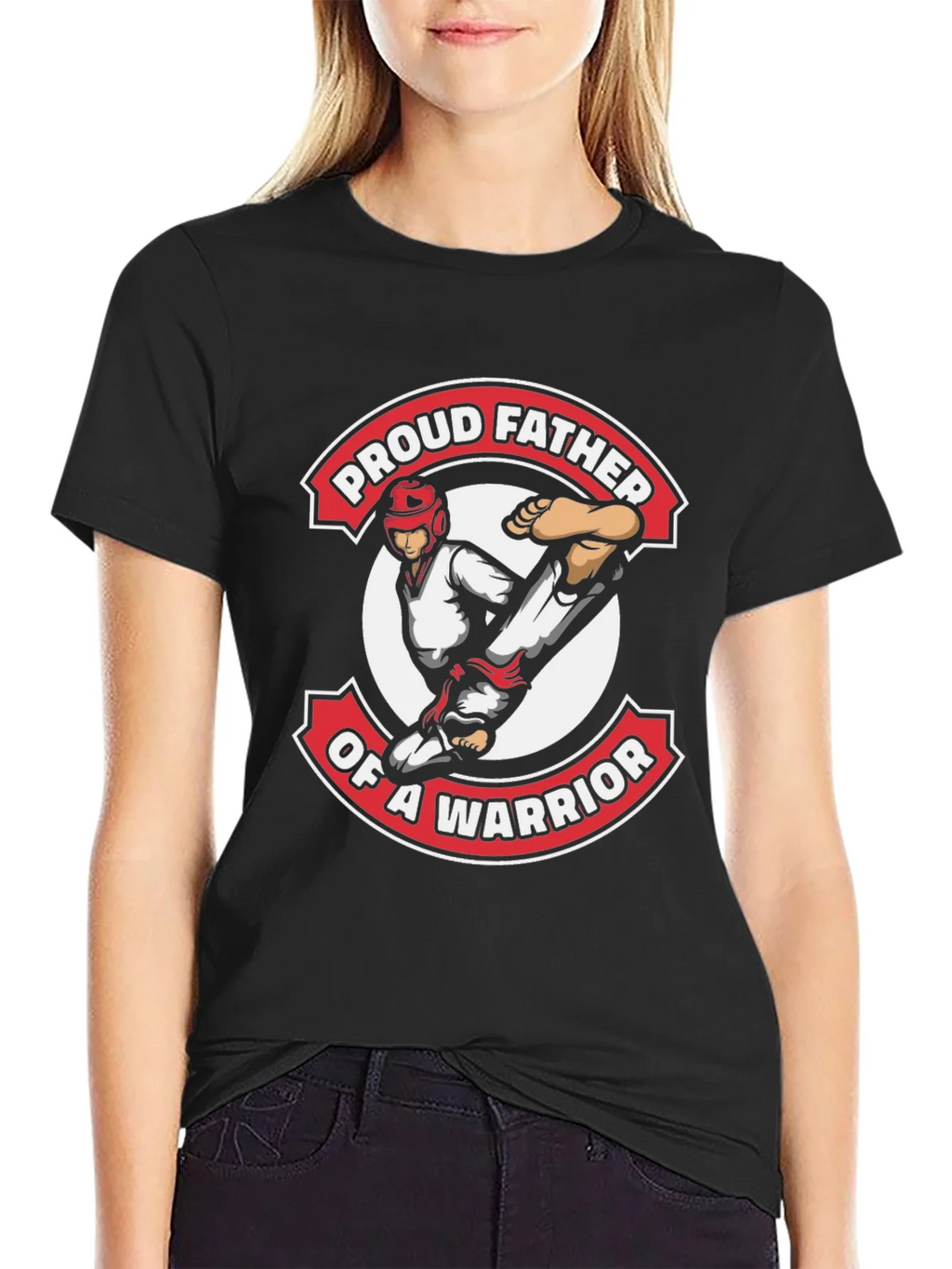 Proud Father Warrior Graphic T-Shirt product image 2