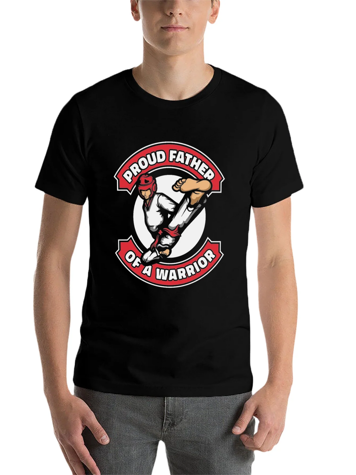 Proud Father Warrior Graphic T-Shirt product image 4