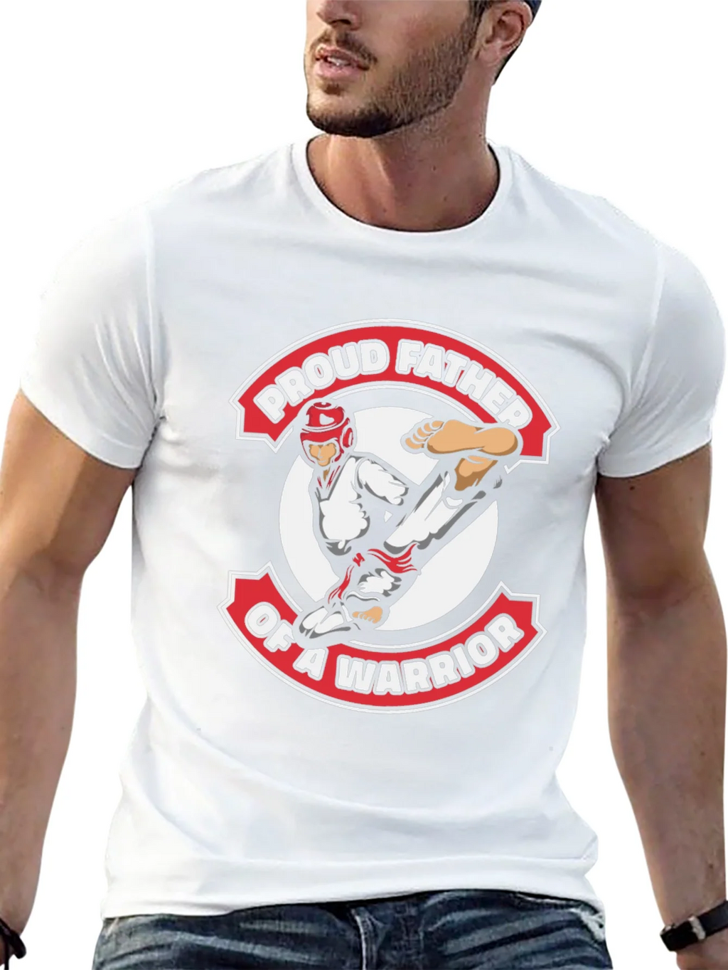 Proud Father Warrior Graphic T-Shirt product image 12