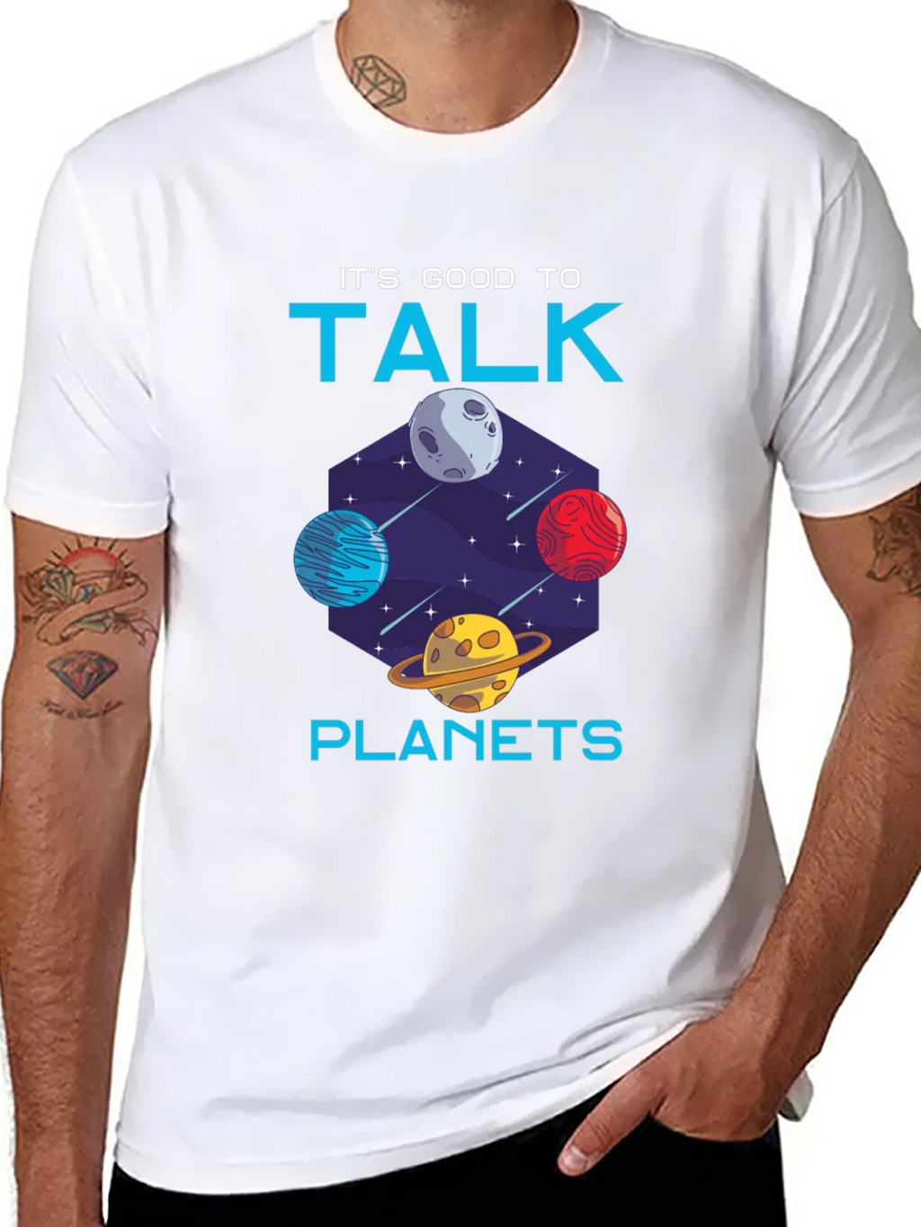 Its Good to Talk Planets Graphic Tee product image 7