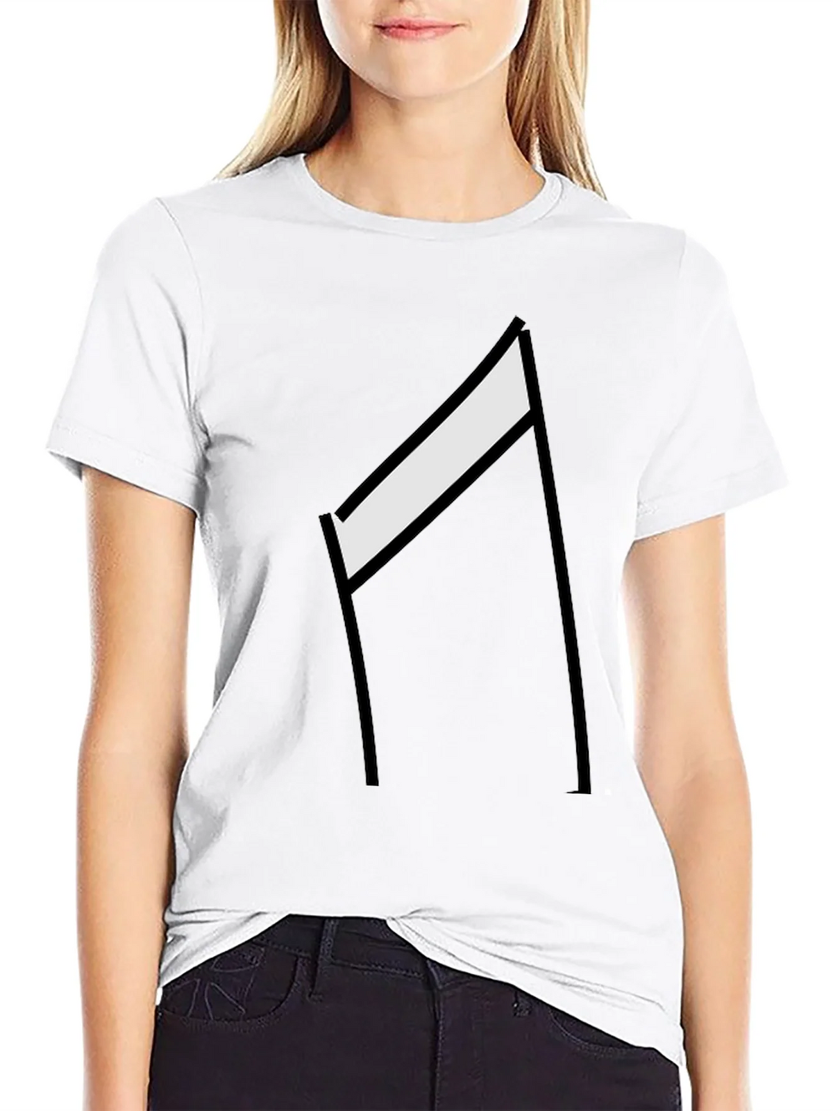 Minimalist Hurdle Graphic Tee - Black Casual Shirt product image 8