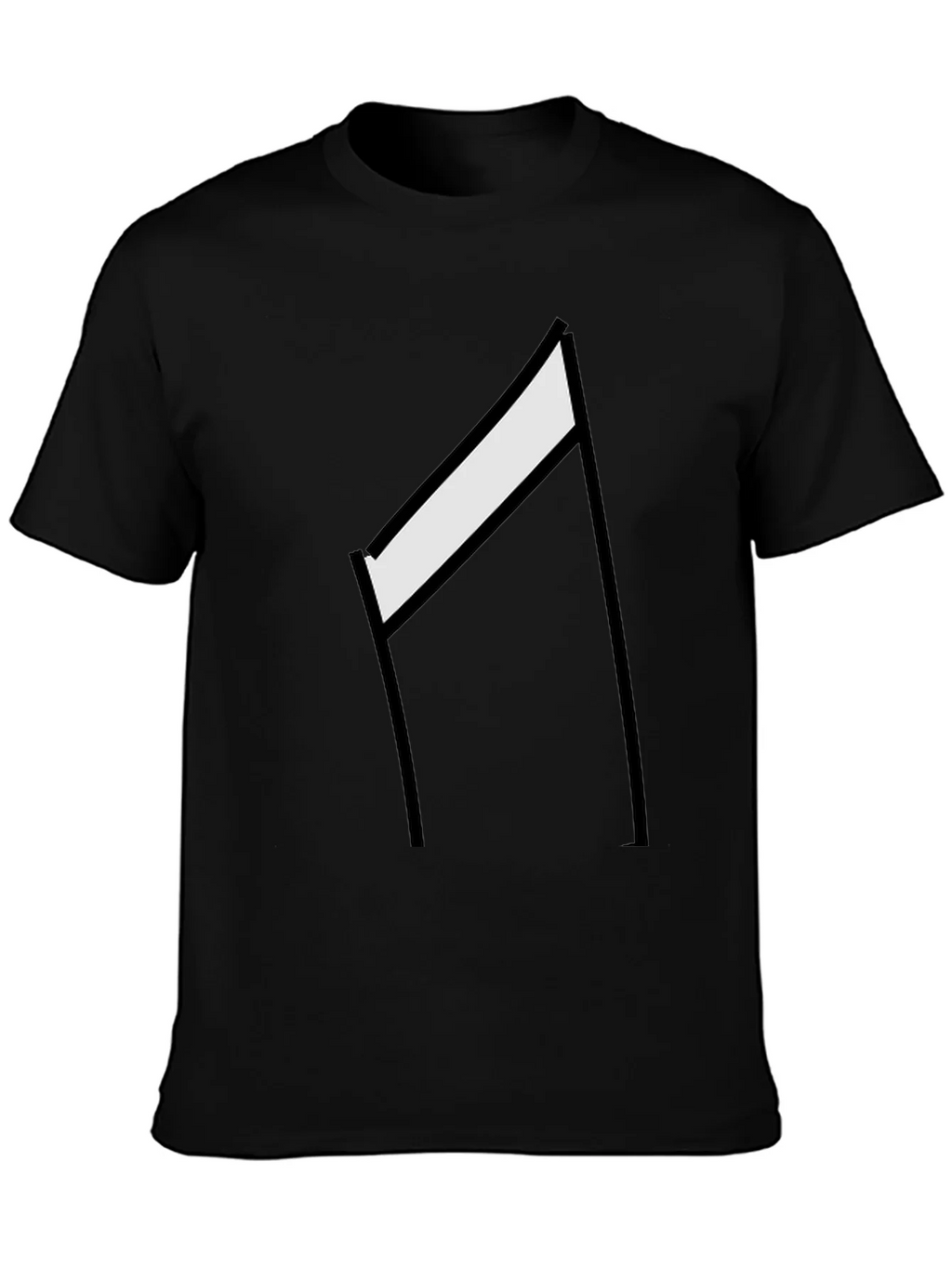 Minimalist Hurdle Graphic Tee - Black Casual Shirt product image 3