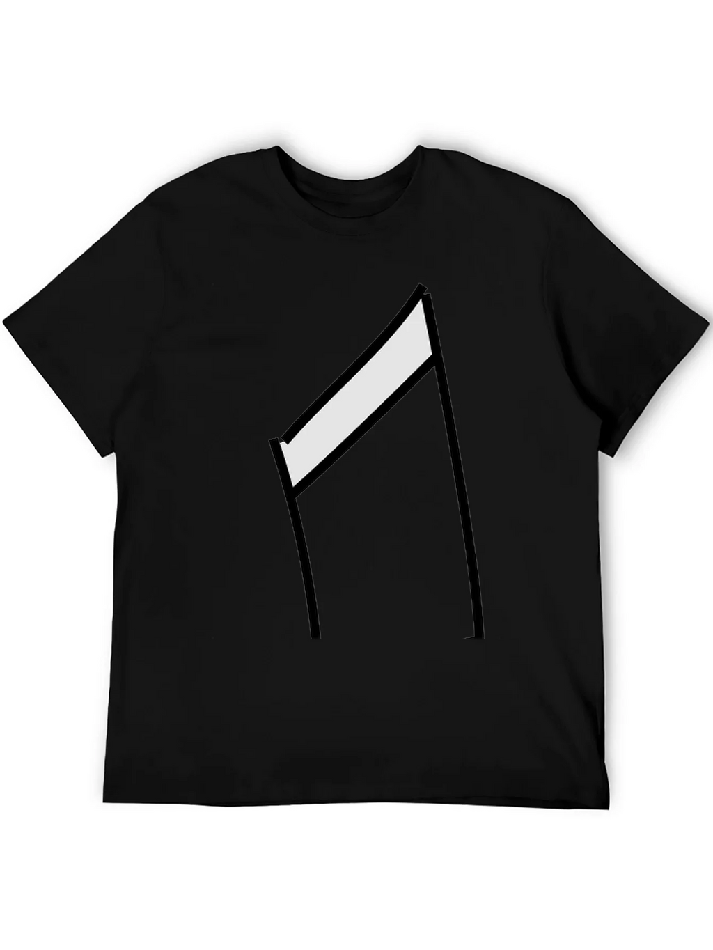 Minimalist Hurdle Graphic Tee - Black Casual Shirt product image 5