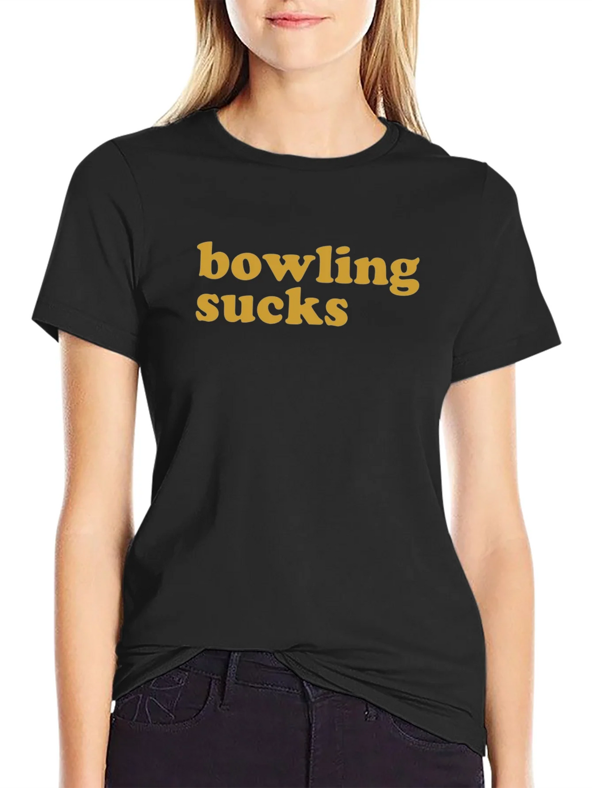 Bowling Sucks Graphic Tee - Casual Cotton T-Shirt product image 2