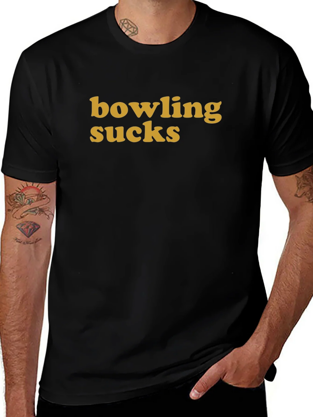 Bowling Sucks Graphic Tee - Casual Cotton T-Shirt product image 1