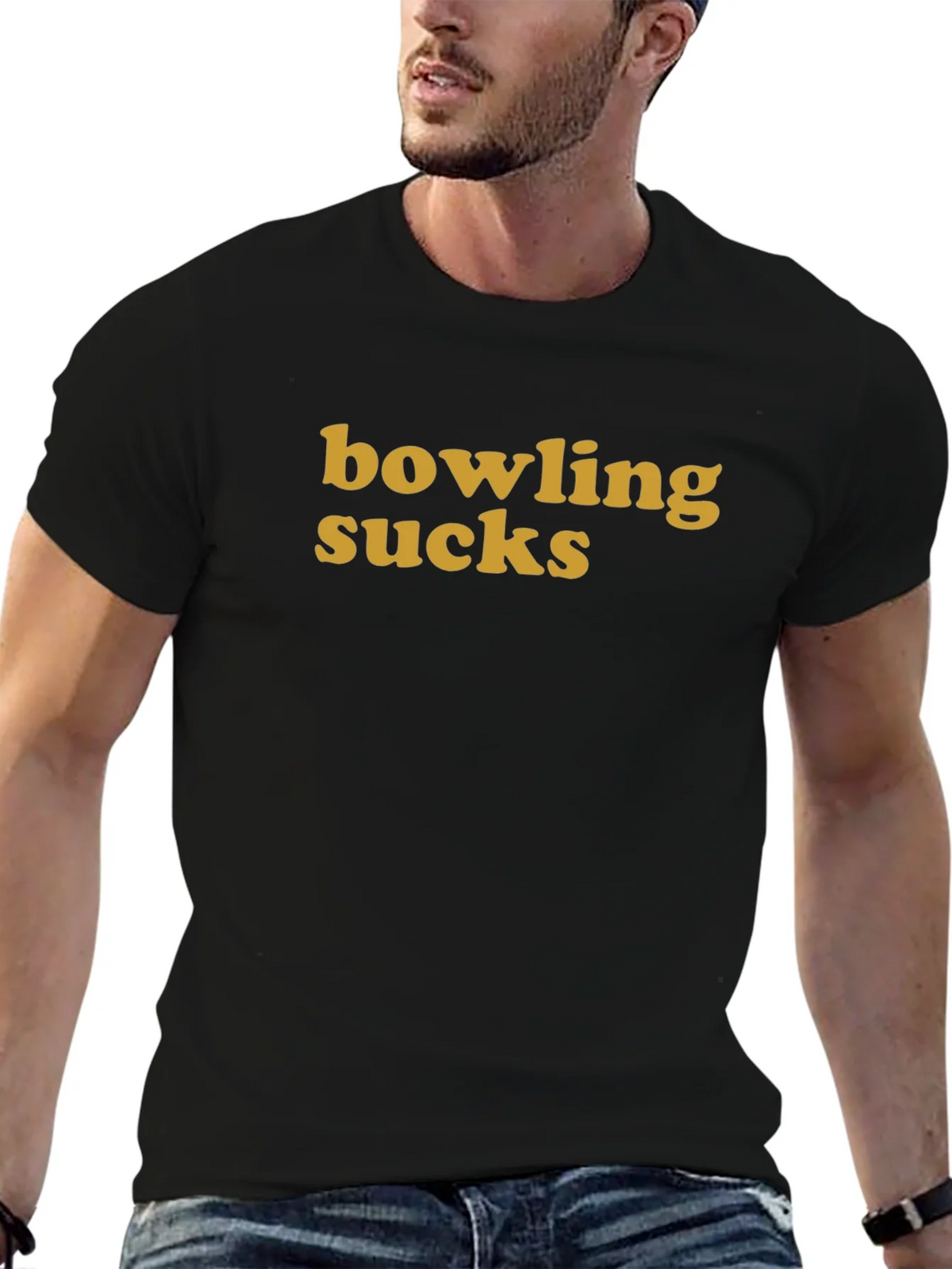 Bowling Sucks Graphic Tee - Casual Cotton T-Shirt product image 6